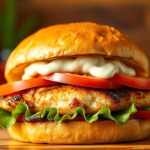 Grill Fish Burger